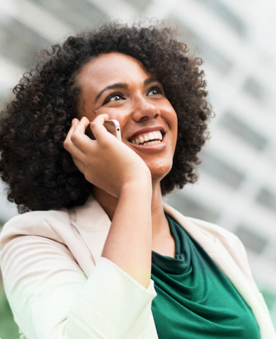 person making phone call